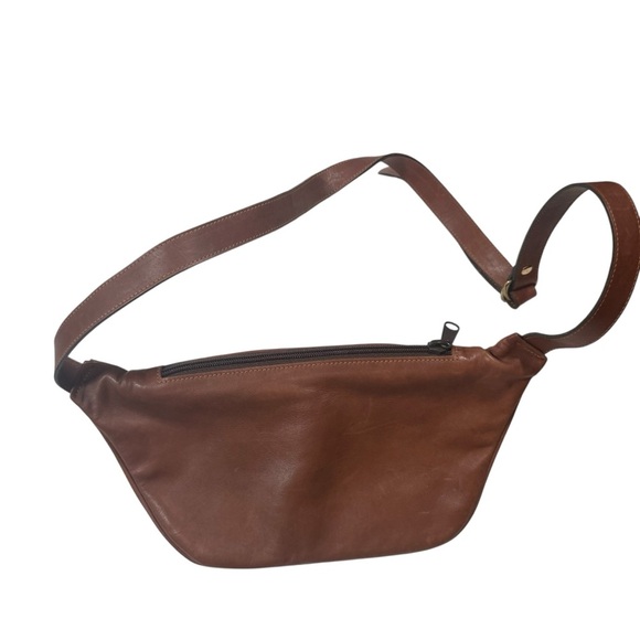 Oroton Brown Leather Men's Bag VTG - Picture 5 of 11